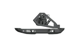 Road Armor 18-20 Jeep Wrangler JL Stealth Parachoques trasero de ancho completo con conjunto de portador de neumáticos - Tex Blk