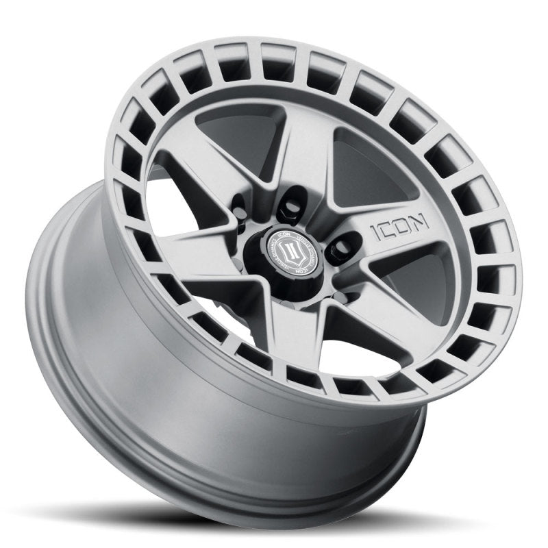 ICON Raider 17x8.5 6x5.5 0mm Offset 4.75in BS Rueda de titanio
