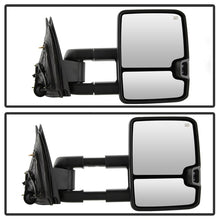 Cargar imagen en el visor de la galería, xTune Chevy Silverado 14-16 Heated Amber LED Signal Telescoping Mirrors MIR-CSIL14S-G2-PWH-AM-SET