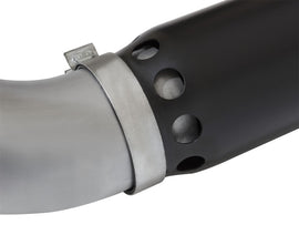 Escape Atlas aFe de acero aluminizado con respaldo DPF de 5 pulgadas con puntas negras 16-17 GM Diesel Truck V8-6.6L (td)