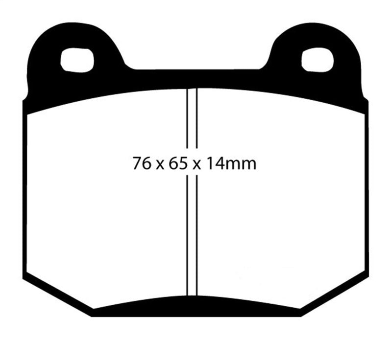 EBC Brakes Yellowstuff Rear Disc Brake Pad Set FMSI D961 for Infiniti G35, Nissan 350Z, Subaru WRX STI