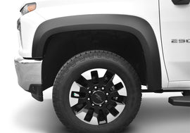 Bushwacker 2020 Chevrolet Silverado 2500 Extend-A-Fender Style Bengalas delanteras 2 piezas - Negro