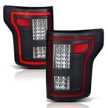 Cargar imagen en el visor de la galería, Luces traseras LED ANZO 15-17 Ford F-150 negras con secuencial