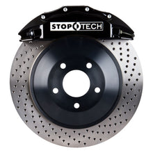 Cargar imagen en el visor de la galería, StopTech 08-13 Toyota Land Cruiser Front BBK w/ Black ST-65 Calipers Drilled 380x35mm Rotor