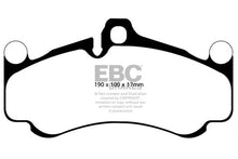 Cargar imagen en el visor de la galería, EBC 10-12 Porsche 911 (997) (solo rotor de hierro fundido) 3.8 GT3 Pastillas de freno delanteras Redstuff