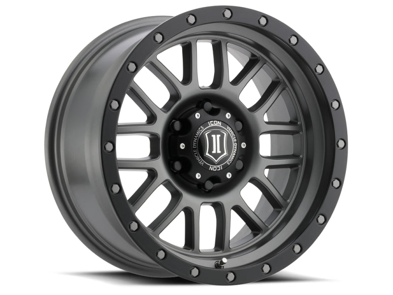 ICON Alpha 17x8.5 6x135 6mm Offset 5in BS 87.1mm Rueda de titanio de diámetro