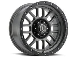 ICON Alpha 17x8.5 6x5.5 0mm Offset 4.75in BS Rueda de titanio con diámetro de 106.1mm