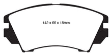 Cargar imagen en el visor de la galería, Pastillas de freno delanteras EBC 10+ Buick Allure (Canadá) 3.0 Yellowstuff