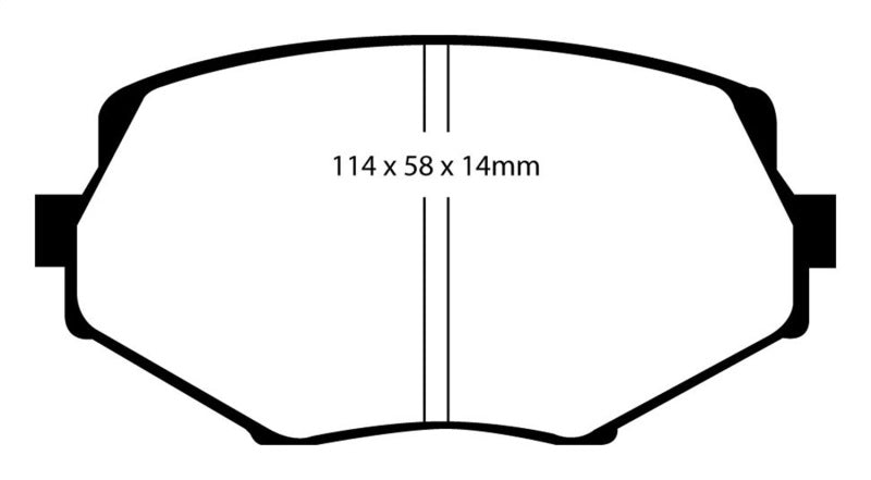 EBC 94-01 Mazda Miata MX5 1.8 Pastillas de freno delanteras Redstuff