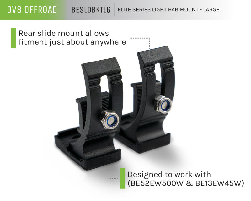 Soporte de barra de luz DV8 Offroad Elite Series para BE20EW105W