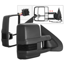 Cargar imagen en el visor de la galería, xTune Chevy Silverado 14-16 Heated Smoke LED Signal Telescoping Mirrors MIR-CSIL14S-G2-PWH-SM-SET