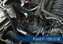 Cargar imagen en el visor de la galería, J&amp;L 2011-2024 Ford F-150 2.7L/3.5L/5.0L Passenger Side Oil Separator 3.0 - Clear Anodized