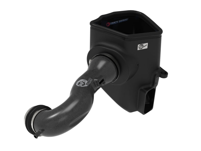 aFe 19-20 GM Trucks 5.3L/6.2L Track Series Sistema de admisión de aire frío de fibra de carbono con filtros Pro 5R