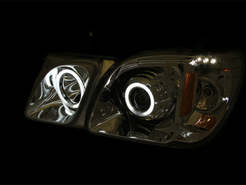 ANZO 1998-2007 Lexus Lx470 Faros delanteros con proyector con halo cromado (CCFL)
