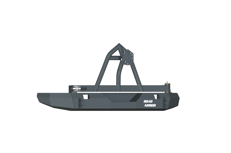 Road Armor 07-17 Jeep Wrangler JK Stealth Parachoques trasero sin cabrestante con soporte para neumáticos - Tex Blk