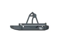 Cargar imagen en el visor de la galería, Road Armor 07-17 Jeep Wrangler JK Stealth Parachoques trasero sin cabrestante con soporte para neumáticos - Tex Blk