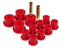 Cargar imagen en el visor de la galería, Prothane 64-65 Ford Mustang Rear Spring &amp; 9/16in Shackle Bushings - Red