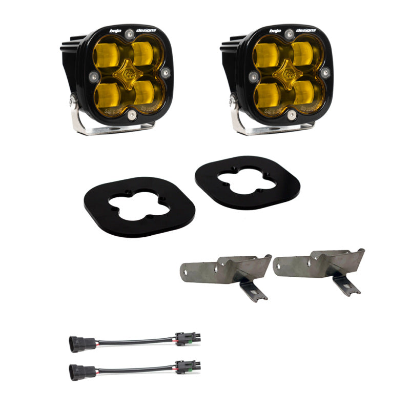 Baja Designs 11-16 Ford Super Duty Fog Pocket Kit - Ámbar