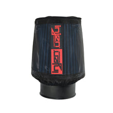 Cargar imagen en el visor de la galería, Prefiltro repelente al agua Injen negro para X-1022 X-1050 base de 6-1/2 pulgadas/8 pulgadas de alto/parte superior de 5-1/2 pulgadas