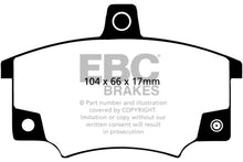Cargar imagen en el visor de la galería, EBC 83 Fiat 124 Spider 2 Pastillas de freno delanteras Greenstuff