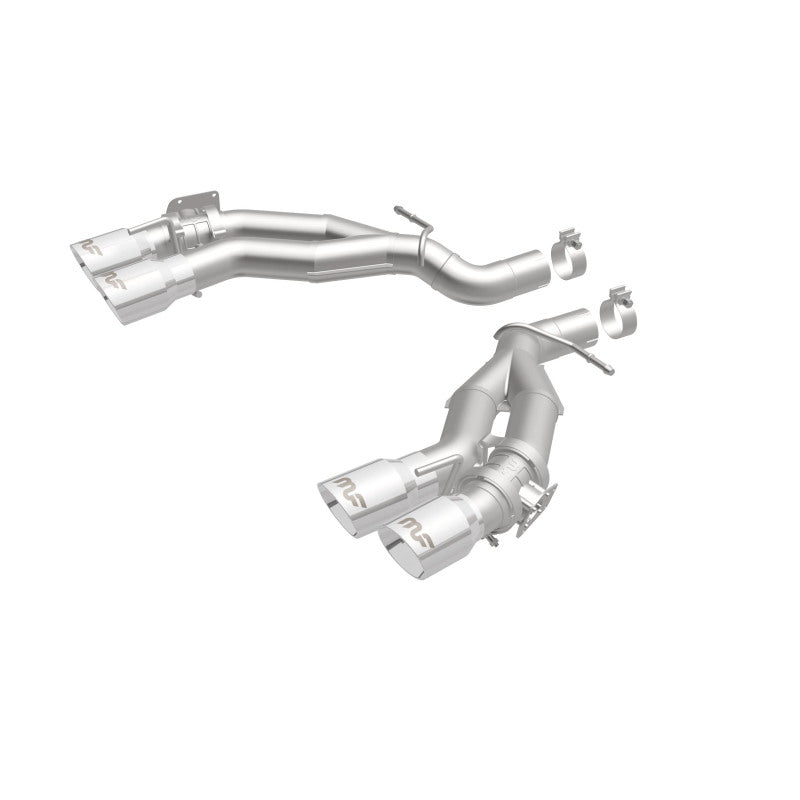 MagnaFlow 2016 Chevy Camaro 6.2L V8 Eje de carrera trasero con puntas pulidas cuádruples
