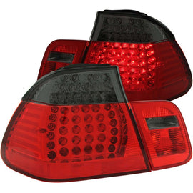 ANZO 1999-2001 BMW Serie 3 E46 Luces traseras LED rojo/ahumado 2 piezas