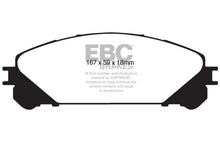 Cargar imagen en el visor de la galería, EBC 15+ Lexus NX200t 2.0 Turbo Ultimax2 Front Brake Pads