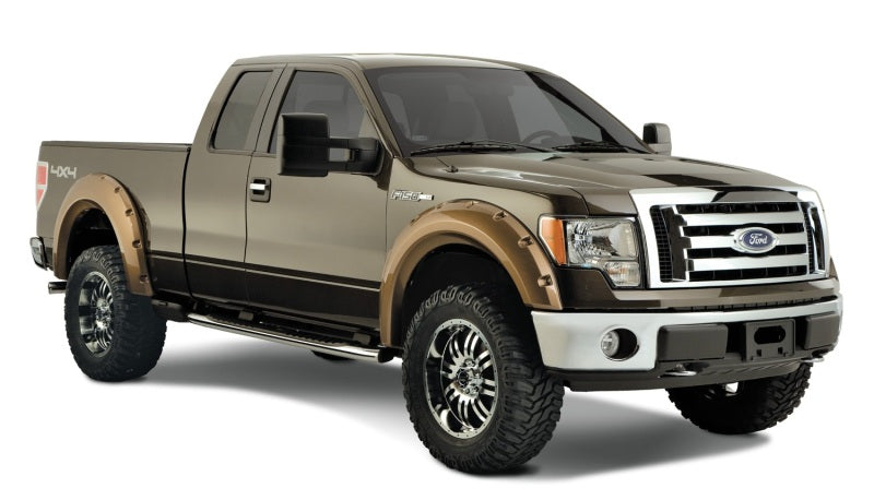 Bushwacker 09-14 Ford F-150 Styleside Max bolsillo estilo bengalas 4 piezas 67.0/78.8/97.4 pulgadas cama - negro
