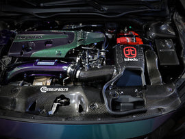 aFe Momentum Black Series CAIS de fibra de carbono con filtro Pro 5R 17-18 Honda Civic Type R I4-2.0L (t)
