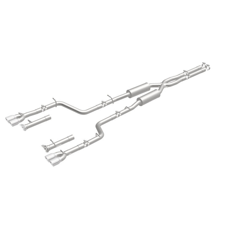MagnaFlow Cat-Back, SS, 2.5 pulgadas, cuádruple trasero dividido con punta de 3.5 pulgadas 2015 Dodge Challenger R/T 5.7L