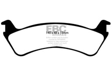 Cargar imagen en el visor de la galería, EBC 00-02 Ford Explorer Sport 4.0 2WD (pistones fenólicos) Pastillas de freno traseras Yellowstuff
