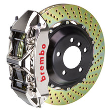 Cargar imagen en el visor de la galería, Brembo 00-03 M5/97-03 Serie 5 Delantero GTR BBK 6 Pistón Billet 380x32 2pc Rotor Perforado - Níquel