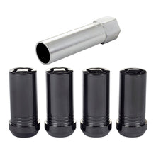 Cargar imagen en el visor de la galería, McGard Wheel Lock Nut Set - 4pk. (Tuner / Cone Seat) 1/2-20 / 13/16 Hex / 1.60in. Length - Black