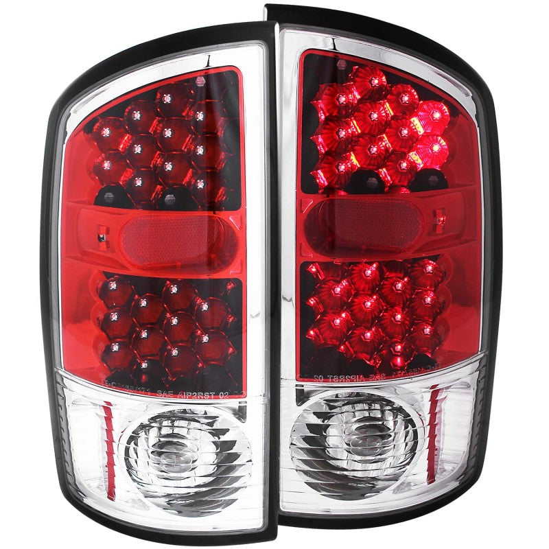 ANZO 2002-2005 Dodge Ram 1500 luces traseras LED rojo/transparente