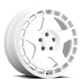 quince52 Turbomac 18x8.5 5x114.3 30mm ET 73.1mm Rueda blanca Rally con orificio central