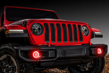 Cargar imagen en el visor de la galería, Oracle Jeep Wrangler JL/Gladiator JT LED Surface Mount Fog Light Halo Kit - Red SEE WARRANTY