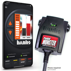 Kit Monster de pedal de potencia Banks (independiente) 07-19 RAM 2500/3500/11-20 Ford F-Series 6.7L Uso con teléfono