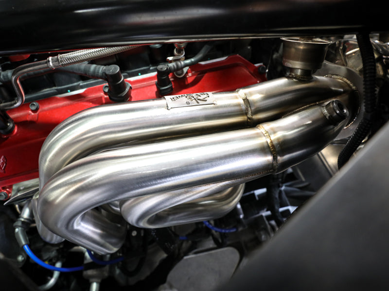 Cabezal aFe Twisted 304SS 2020 Chevy Corvette (C8) 6.2L V8 - Recubrimiento de cerámica de titanio