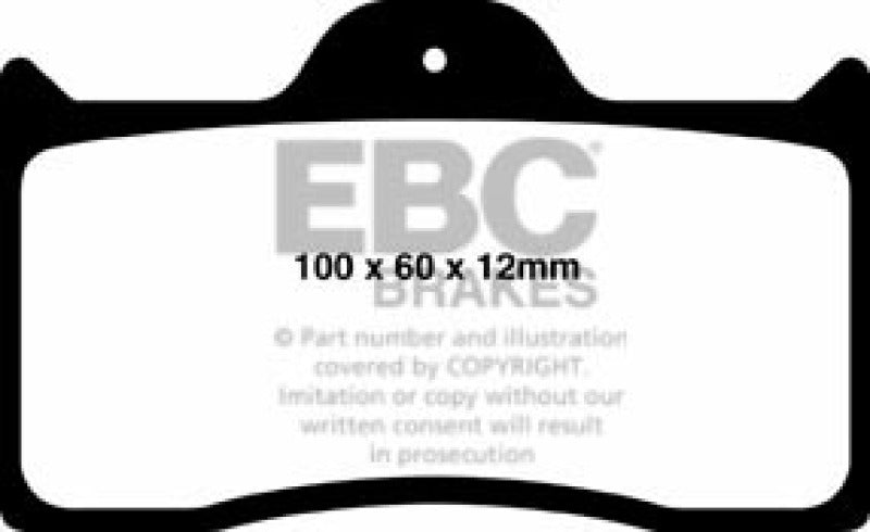 Pastillas de freno de cerámica EBC Brakes Redstuff