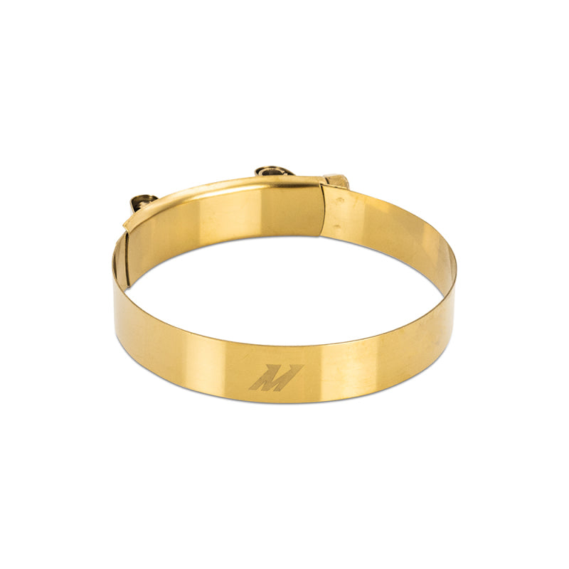 Abrazaderas con perno en T de acero inoxidable de 3,5 pulgadas Mishimoto - Doradas