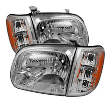 Cargar imagen en el visor de la galería, Xtune Toyota Tundra Double Cab 05-06 OEM Style Headlights &amp; Corner Lights Chrome HD-JH-TTUN05-AM-C