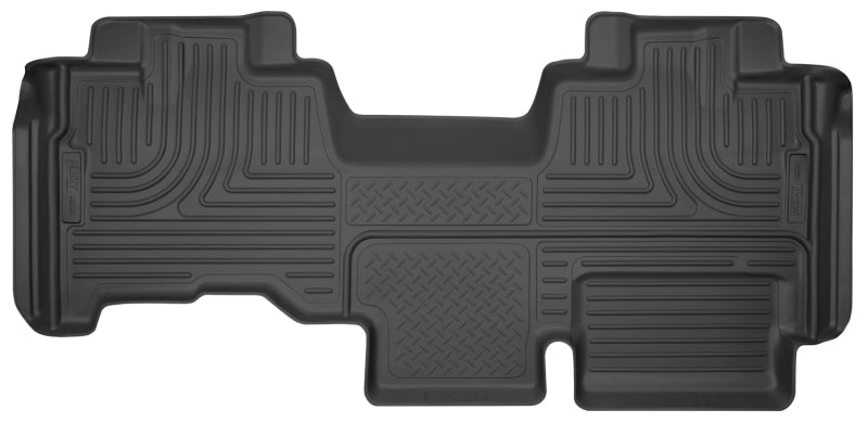 Husky Liners 09-14 Ford F150 Ext Cab WeatherBeater Revestimientos de piso para segundo asiento, color negro