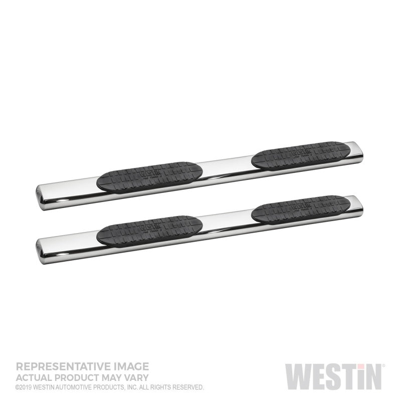 Westin 2019 Chevrolet Silverado Double Cab PRO TRAXX 6 Barras de paso Nerf ovaladas - Acero inoxidable