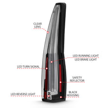 Cargar imagen en el visor de la galería, ANZO 2007-2014 Cadillac Escalade luces traseras LED rojo/transparente