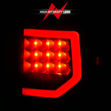 Cargar imagen en el visor de la galería, Anzo 07-11 Toyota Tundra Luces traseras LED completas Carcasa negra Lente ahumada G2 (con barras de luz C)