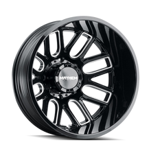 Cargar imagen en el visor de la galería, Mayhem 8107D Cogent Dually 20x8.25/8x210 BP/-192mm Offset/154.2mm Hub Black w/ Milled Spokes Wheel