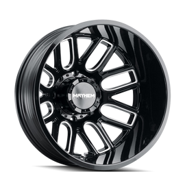 Mayhem 8107D Cogent Dually 22x8.25/8x210 BP/-232mm Offset/154.2mm Hub Black w/ Milled Spokes Wheel