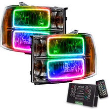 Cargar imagen en el visor de la galería, Oracle 07-13 GMC Sierra SMD HL - Square Ring Design - ColorSHIFT w/ 2.0 Controller SEE WARRANTY