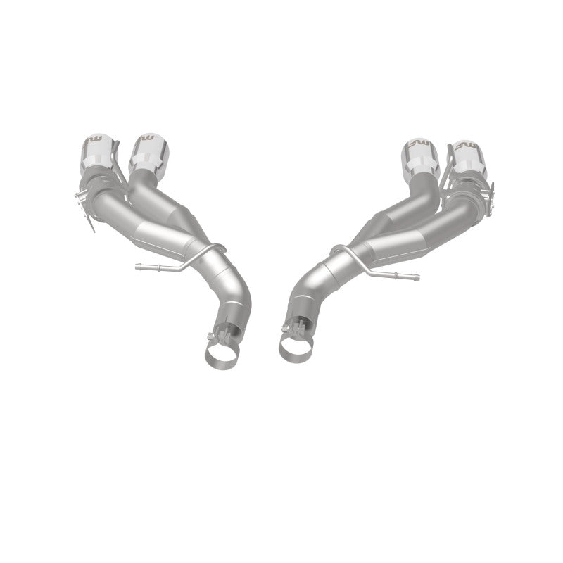 MagnaFlow 2016 Chevy Camaro 6.2L V8 Eje de carrera trasero con puntas pulidas cuádruples