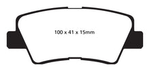 Cargar imagen en el visor de la galería, EBC 09-11 Hyundai Azera 3.3 Redstuff Rear Brake Pads